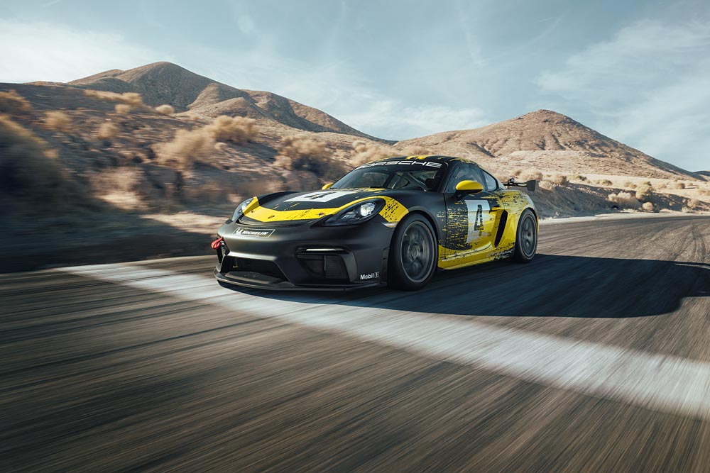 Noul Porsche 718 Cayman GT4 Clubsport cu componente din fibre naturale compozite