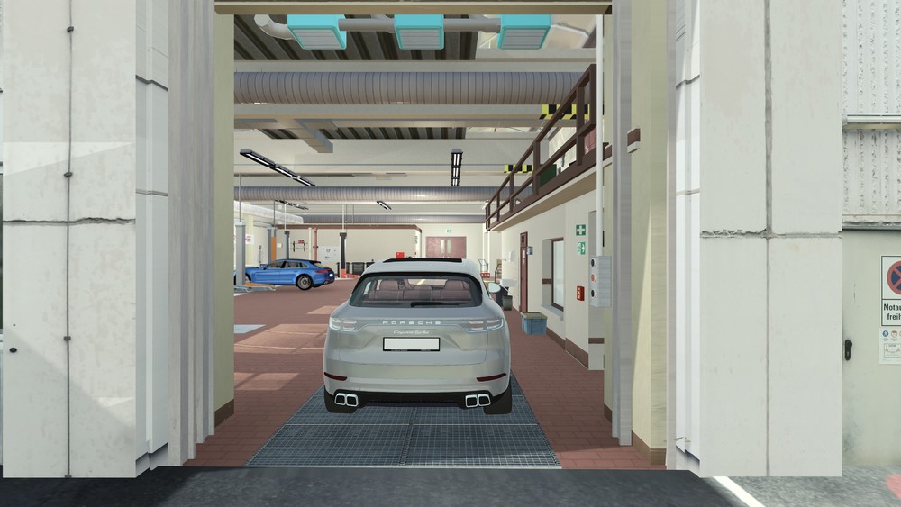 Porsche testează condusul autonom în atelierele sale