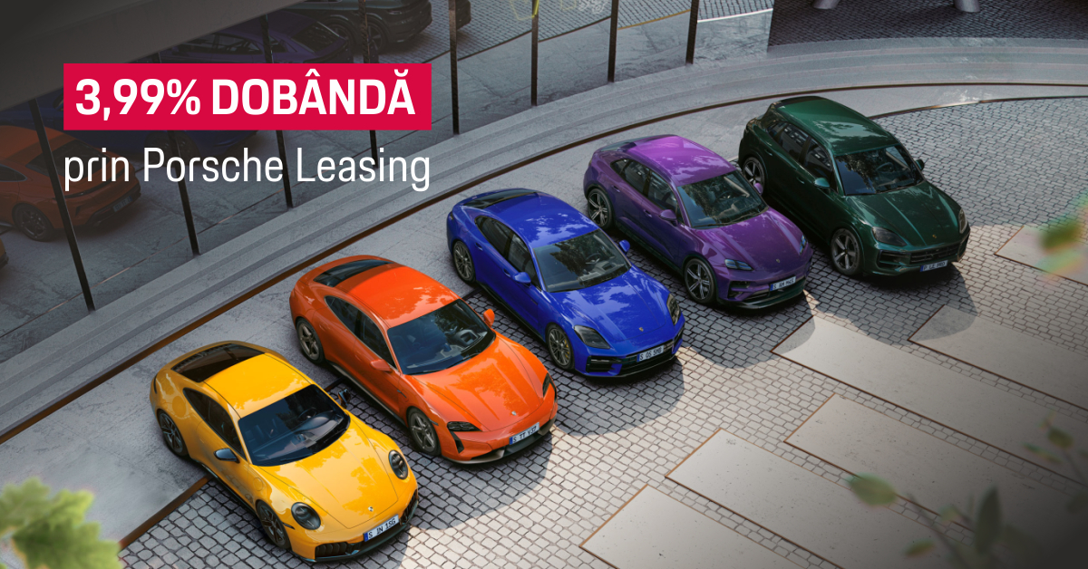 Toată gama Porsche - 3.99% EUR fixă